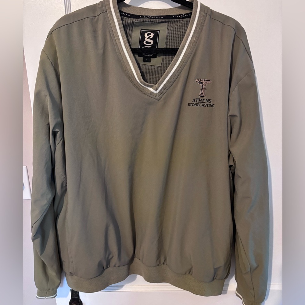 Ashworth V-neck pullover golf windbreaker